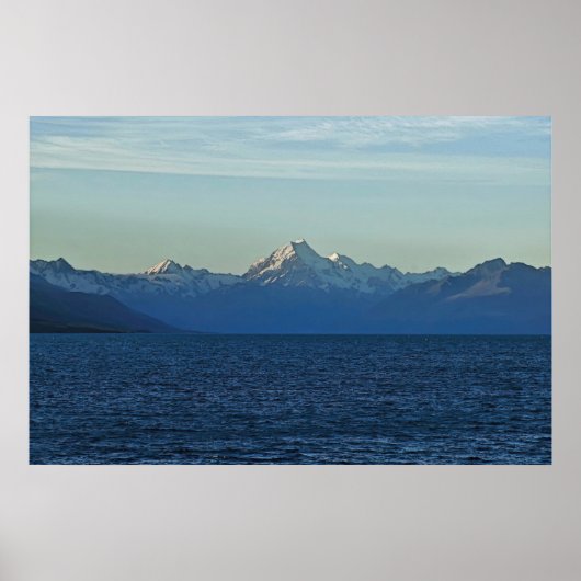 Evening on Lake Pukakai Poster (Vorne)