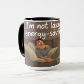 Evening Scroll – Cozy Relatable Mug Tasse (Vorderseite Links)
