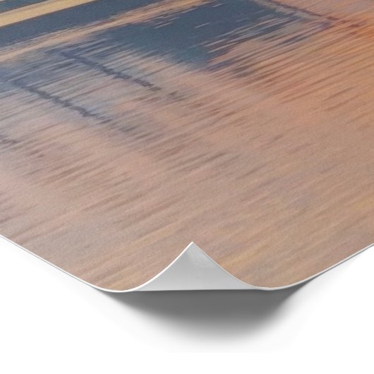 Evening Sunset Poster (Ecke)