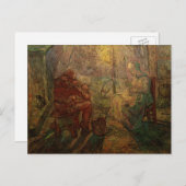 Evening - The Watch by Vincent van Gogh Postkarte (Vorne/Hinten)