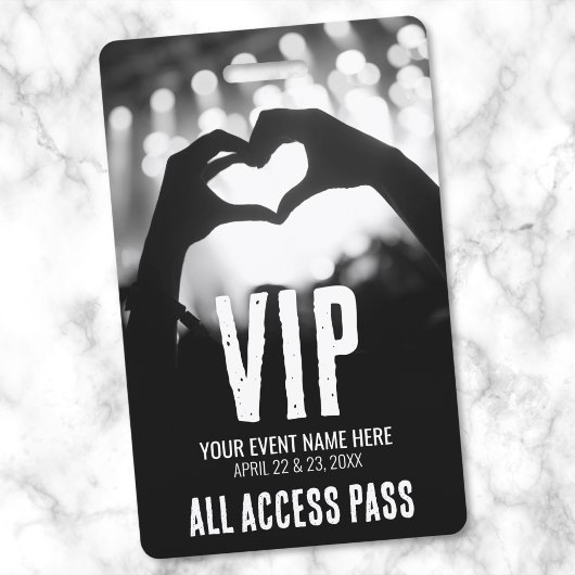 Event Alle Access Pass VIP Ausweis