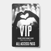 Event Alle Access Pass VIP Ausweis (Rückseite)