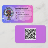 Event-Anbieter-Geschäftskarten-Vorlage mit QR-Code Visitenkarte (Vorne/Hinten)
