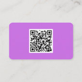 Event-Anbieter-Geschäftskarten-Vorlage mit QR-Code Visitenkarte (Rückseite)