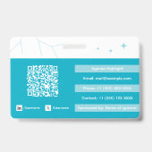 Event Badge Template Ausweis (Rückseite)