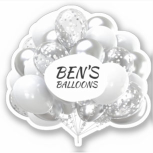 Event Balloons Glitzer Party Planer Aufkleber