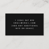 Event Barkeeper Tropischer Exotischer Ananas Cockt Visitenkarte (Rückseite)