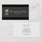 Event Caterer Catering Visitenkarte (Vorne/Hinten)
