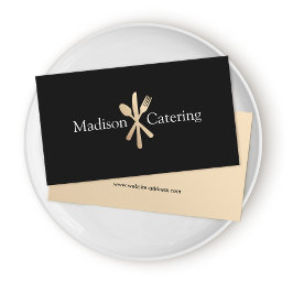 Event Catering Köche Black Visitenkarte