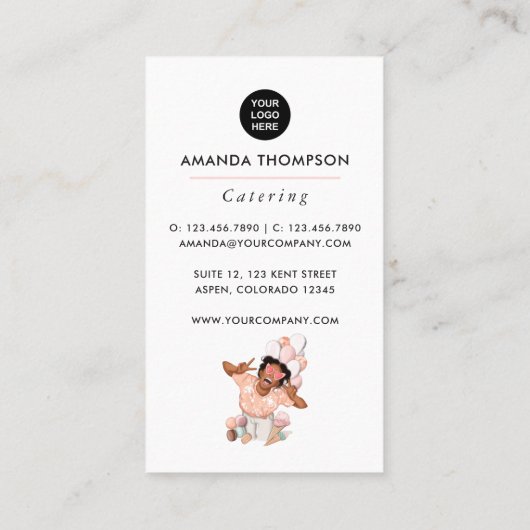 Event-Catering Visitenkarte (Rückseite)