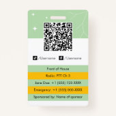 Event Coordinator Ausweis (Rückseite)