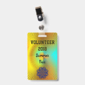Event Entry ID Badge Ausweis (Vorderseite mit Clip)