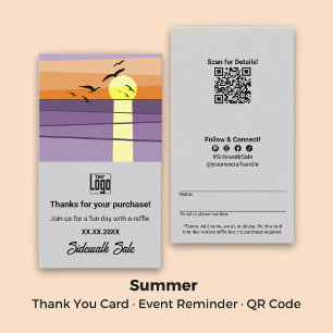 Event-Erinnerung ・ QR-Code ・ Sommerdanken Visitenkarte