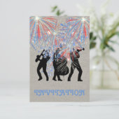 Event Fireworks Überraschung Einladung Konzeption (Stehend Vorderseite)