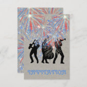 Event Fireworks Überraschung Einladung Konzeption (Vorne/Hinten)