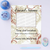 Event Floral Grunge Flyer (Einzeln)