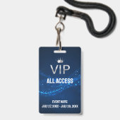Event-Foto VIP All Access Pass Event Ausweis (Vorderseite mit Schlüsselband)