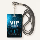 Event-Foto VIP All Access Pass Event-ID-Abzeichen Ausweis (Vorderseite mit Schlüsselband)