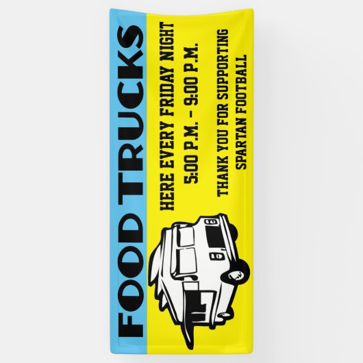 Event Fundraiser Food Trucks Banner (Vertikal)