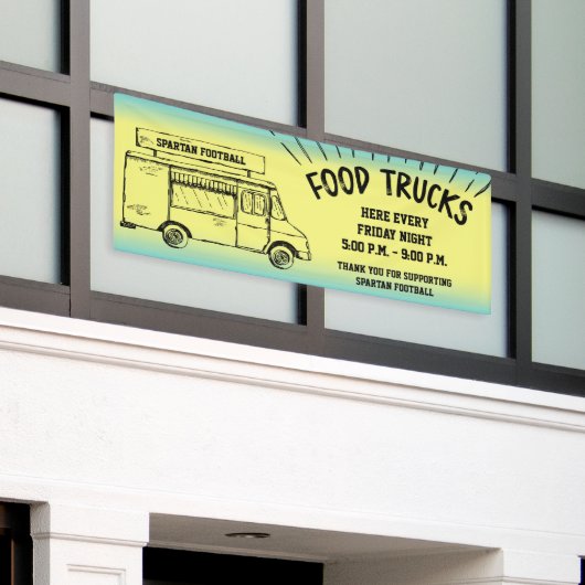 Event Fundraiser Food Trucks Banner (Äußeres Gebäude)