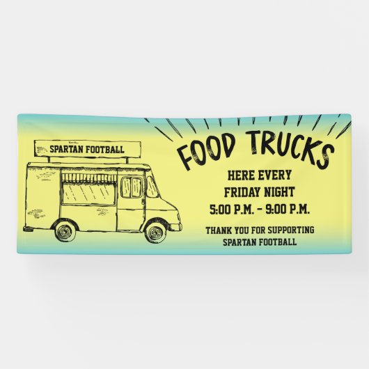 Event Fundraiser Food Trucks Banner (Horizontal)