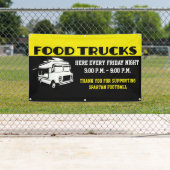 Event-Fundraiser-Lkw mit Essen Banner (Insitu)