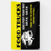 Event-Fundraiser-Lkw mit Essen Banner (Vertikal)