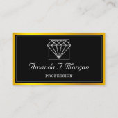 Event Hochzeitsplaner Diamond Gold Frame VIP Visitenkarte (Vorderseite)