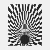 Event Horizon 3d Black hole Fleecedecke (Vorderseite)