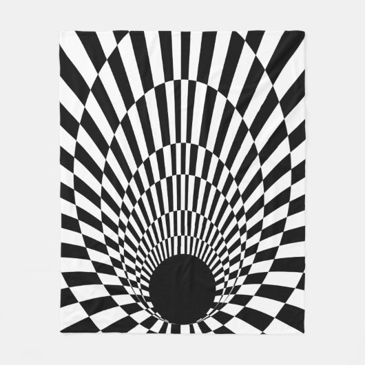 Event Horizon 3d Black hole Fleecedecke (Vorderseite)