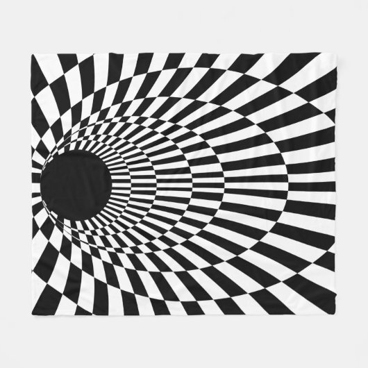 Event Horizon 3d Black hole Fleecedecke (Vorderseite (Horizontal))