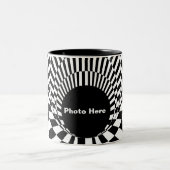 Event Horizon 3d Black hole Zweifarbige Tasse (Mittel)