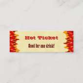 Event Hot Ticket Kostenloses Getränk Rote Flammen (Vorderseite)