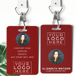 Event-ID Angepasste Lanyard-Namensmarke mit Foto Ausweis<br><div class="desc">Mit unserem Event ID Customized Lanyard Name Tag Mit Foto Abzeichen in einem ausgefeilten, dunkelroten Maron, einer hervorragenden Lösung zur Erhöhung Ihres Identifizierungsprozesses bei beruflichen Veranstaltungen. Dieses Ensemble verbindet Funktionalität nahtlos mit Stil und schafft so ein poliertes und einheitliches Aussehen für Ihre Mitarbeiter. Die dunkelrote Maronhalle fügt dem Set eine...</div>