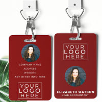 Event-ID Angepasste Lanyard-Namensmarke mit Foto