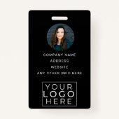 Event-ID Angepasste Lanyard-Namensmarke mit Foto Ausweis (Rückseite)