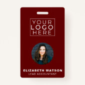 Event-ID Angepasste Lanyard-Namensmarke mit Foto Ausweis (Vorderseite)