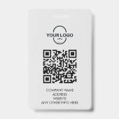 Event-ID Angepasste Lanyard-Namensmarke mit QR-Cod Ausweis (Rückseite)