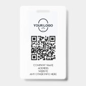 Event-ID Angepasste Lanyard-Namensmarke mit QR-Cod Ausweis (Rückseite)