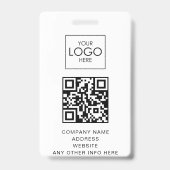 Event-ID Angepasste Lanyard-Namensmarke mit QR-Cod Ausweis (Rückseite)