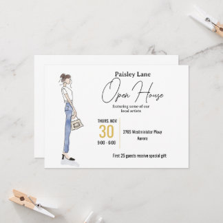 Event Invitation for open house or other Einladung