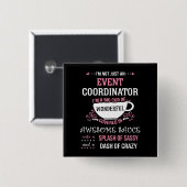 Event-Koordinator Wunderbar Phantastische Sassy Button (Vorne & Hinten)