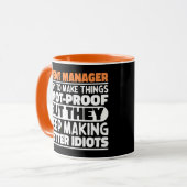 Event Manager Ich versuche Dinge zu Lustigen Sprüc Tasse (Vorderseite Links)