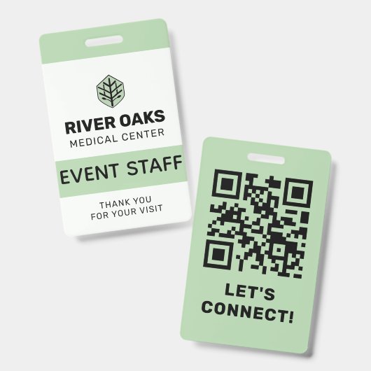 Event-Mitarbeiter-ID Ausweis (Vorder- & Rückseite)