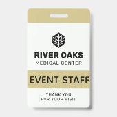 Event-Mitarbeiter-ID Ausweis (Vorderseite)