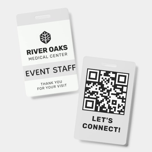 Event-Mitarbeiter-ID Ausweis (Vorder- & Rückseite)