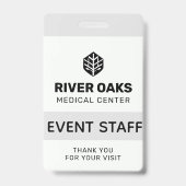 Event-Mitarbeiter-ID Ausweis (Vorderseite)