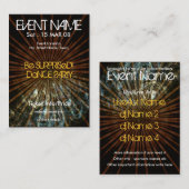 EVENT PARTY miniFLYER #001 Visitenkarte (Vorne/Hinten)