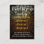 EVENT PARTY miniFLYER #001 Visitenkarte (Rückseite)