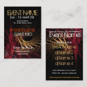 EVENT PARTY miniFLYER #003 Visitenkarte (Vorne/Hinten)